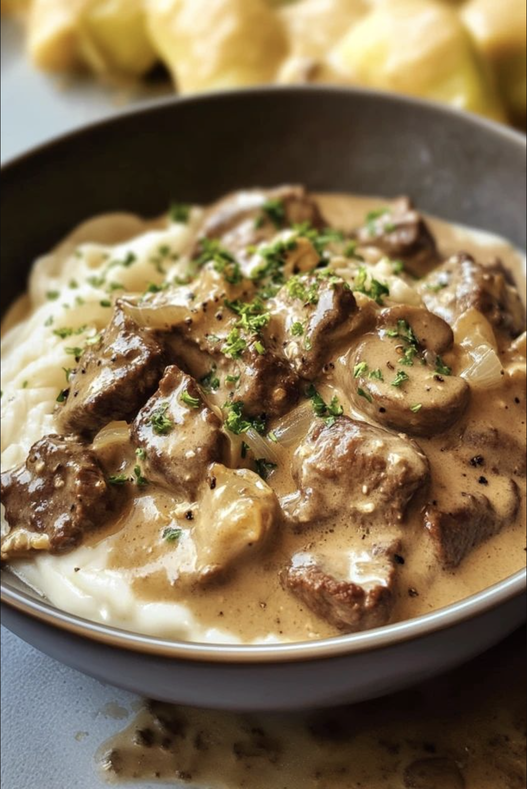 Creamy Beef Stroganoff