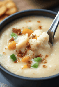 Spicy Cauliflower & Coconut Soup Reveal
