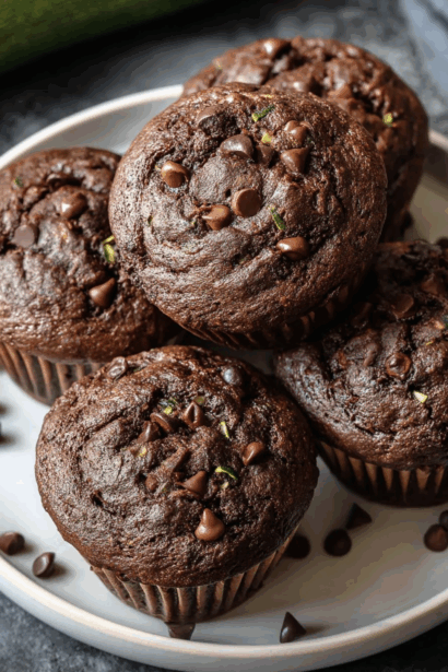 Zucchini Chocolate Chip Muffins
