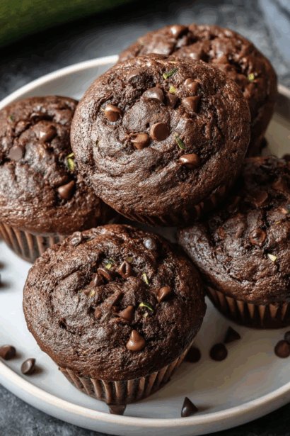 Zucchini Chocolate Chip Muffins