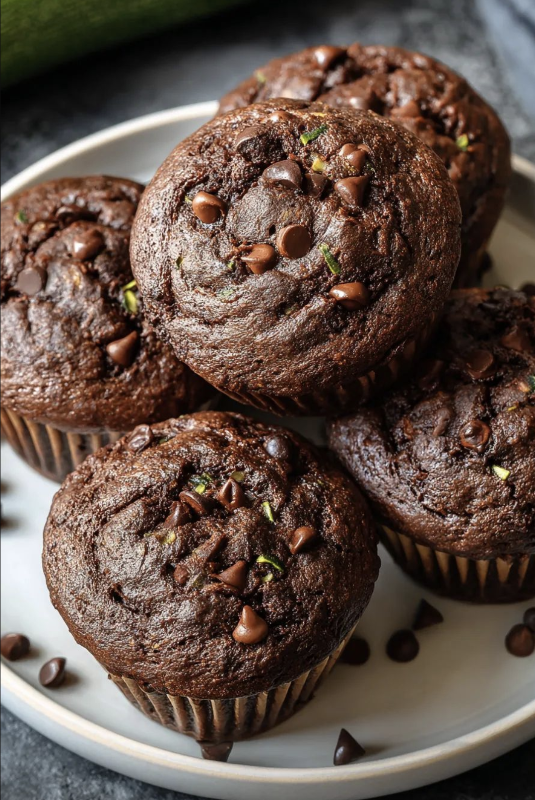 Zucchini Chocolate Chip Muffins