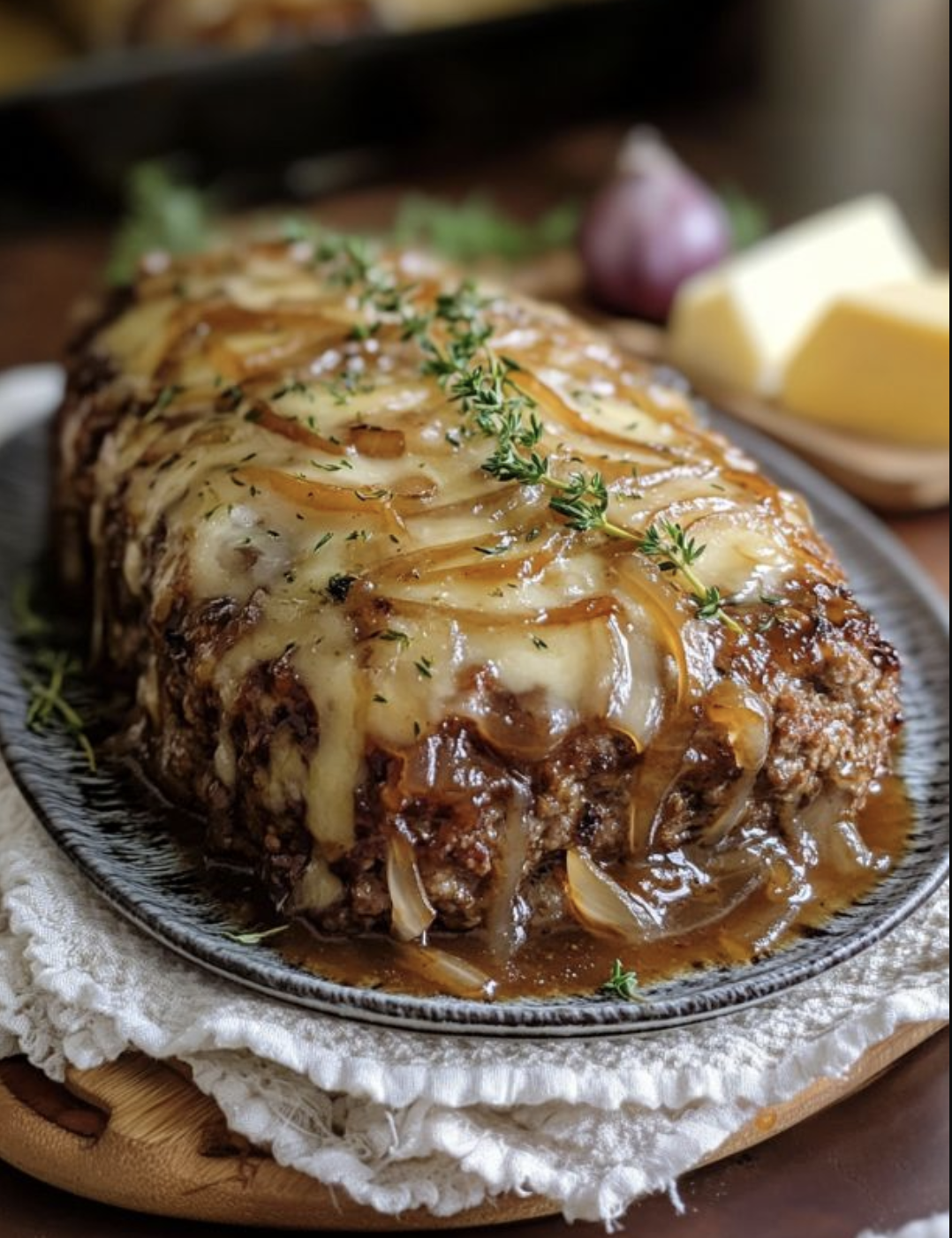 Meatloaf with Sweet & Savory Glaze