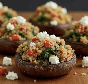 Stuffed Portobello Mushrooms with Quinoa