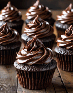 Chocolate Cupcakes with Ganache