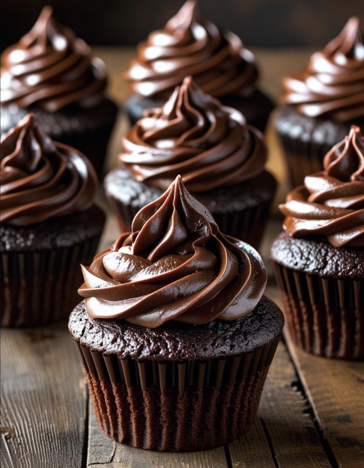 Chocolate Cupcakes with Ganache