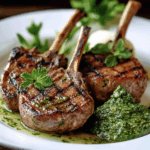 Grilled Lamb Chops with Mint Sauce