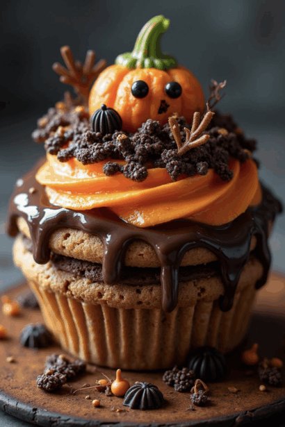 Halloween Candy Brownies