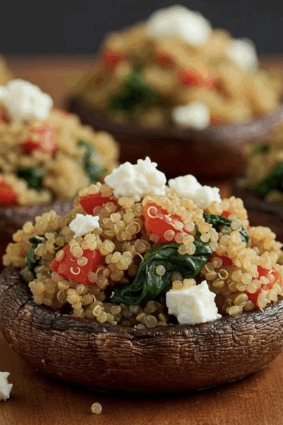 Stuffed Portobello Mushrooms with Quinoa