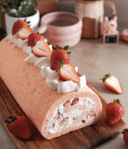 Strawberry Chiffon Cake
