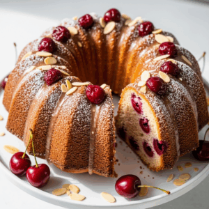 Cherry-Almond Bundt Cake