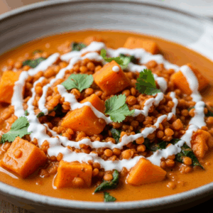 Red Lentil Sweet Potato Curry