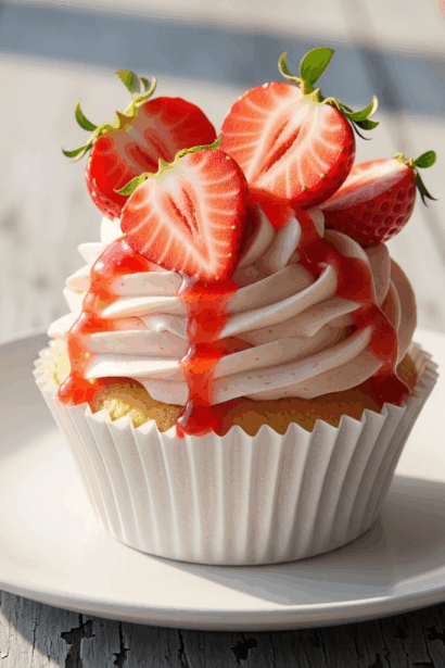 Strawberry Cheesecake Cupcakes