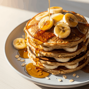 Banana Oat Pancakes
