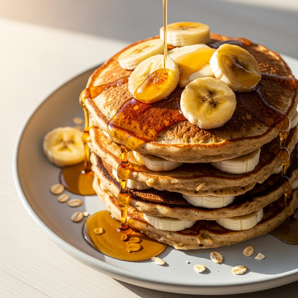 Banana Oat Pancakes