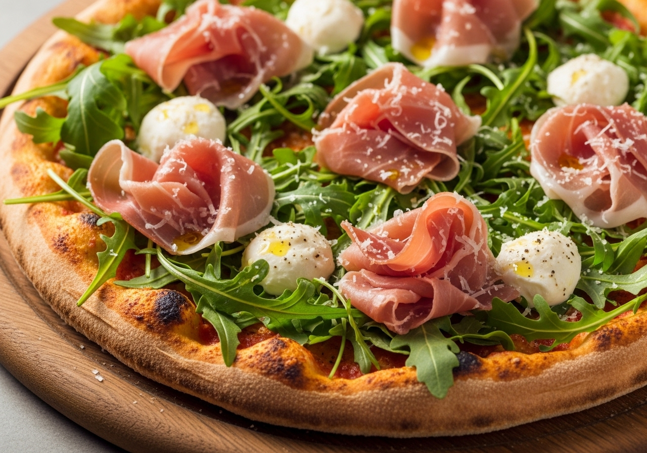 Arugula Prosciutto Pizza