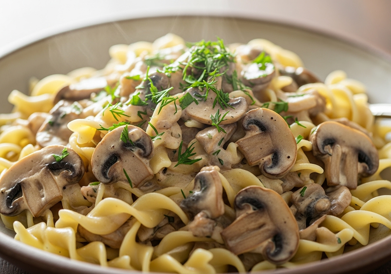 Cream of Mushroom Stroganoff