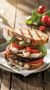 Grilled Eggplant & Tomato Sandwich