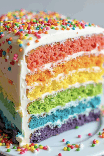 Rainbow Layer Cake