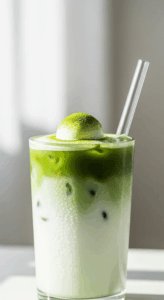 Vegan Iced Matcha Latte