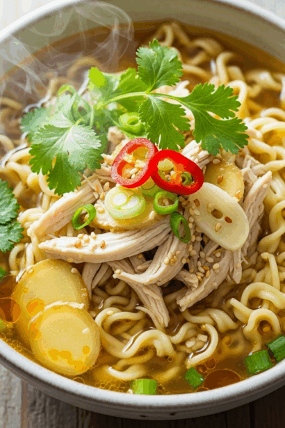 Ginger Chicken Noodle Soup