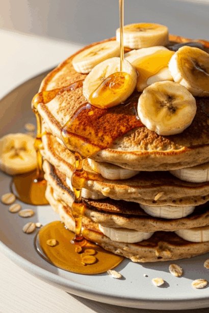 Banana Oat Pancakes