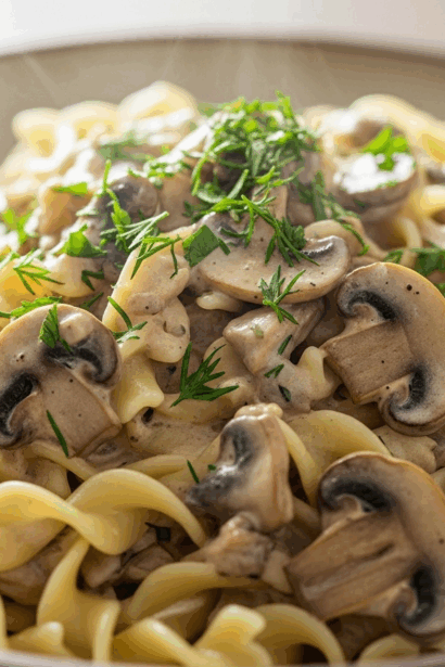 Cream of Mushroom Stroganoff