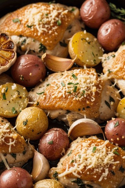 Garlic Parmesan Chicken & Potatoes