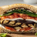 Grilled Eggplant & Tomato Sandwich
