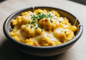 Scrambled Eggs with Cheese