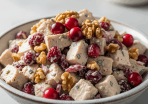Cranberry Walnut Chicken Salad