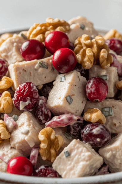 Cranberry Walnut Chicken Salad