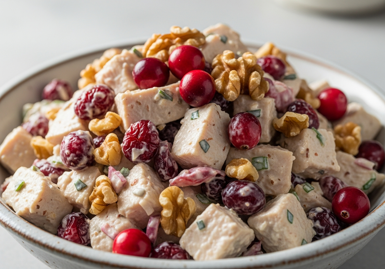 Cranberry Walnut Chicken Salad