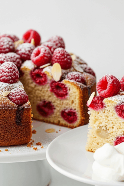 Raspberry Almond cake