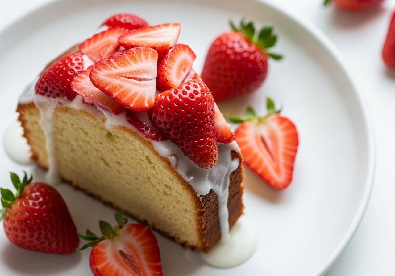 Strawberry Pound Cake