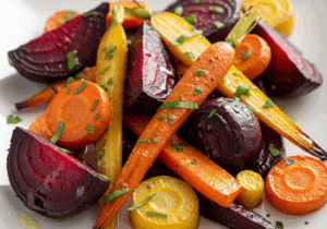 Roasted Beets and Carrots