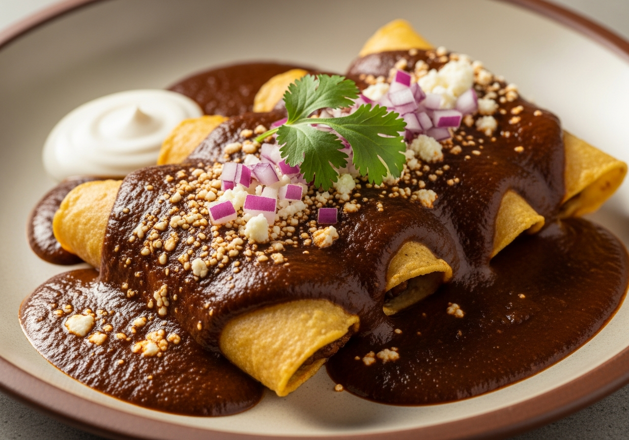 Mole Enchiladas