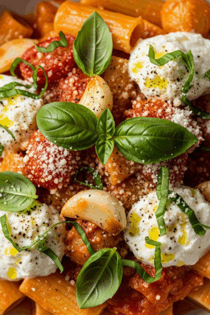 Tomato & Garlic Ricotta Pasta