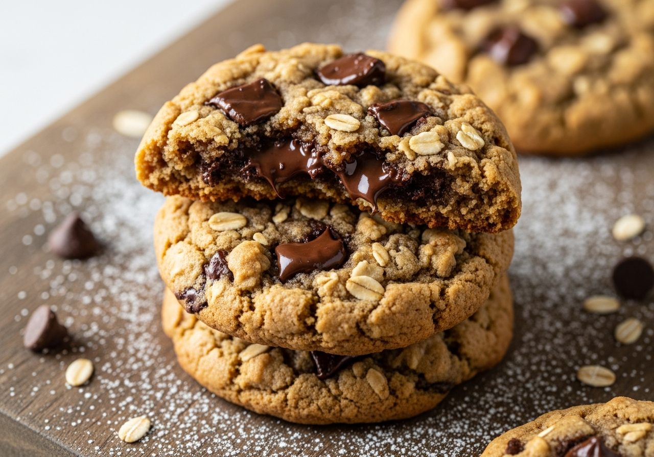 Oatmeal Peanut Butter Chocolate Cookies