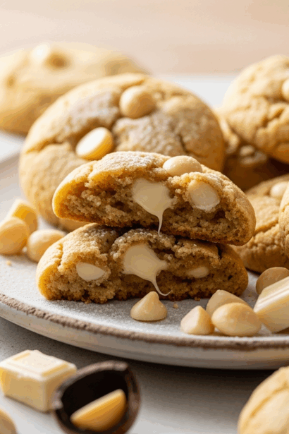 White Chocolate Macadamia Cookies