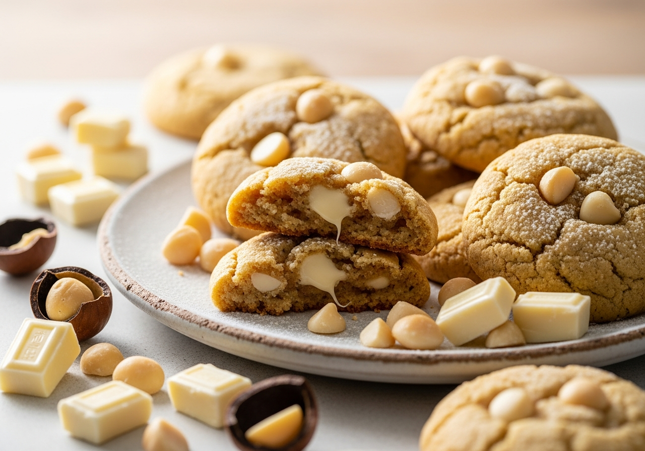 White Chocolate Macadamia Cookies