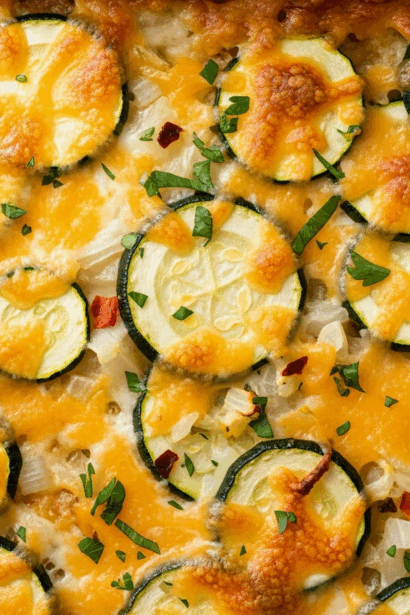 Cheesy Baked Zucchini Casserole