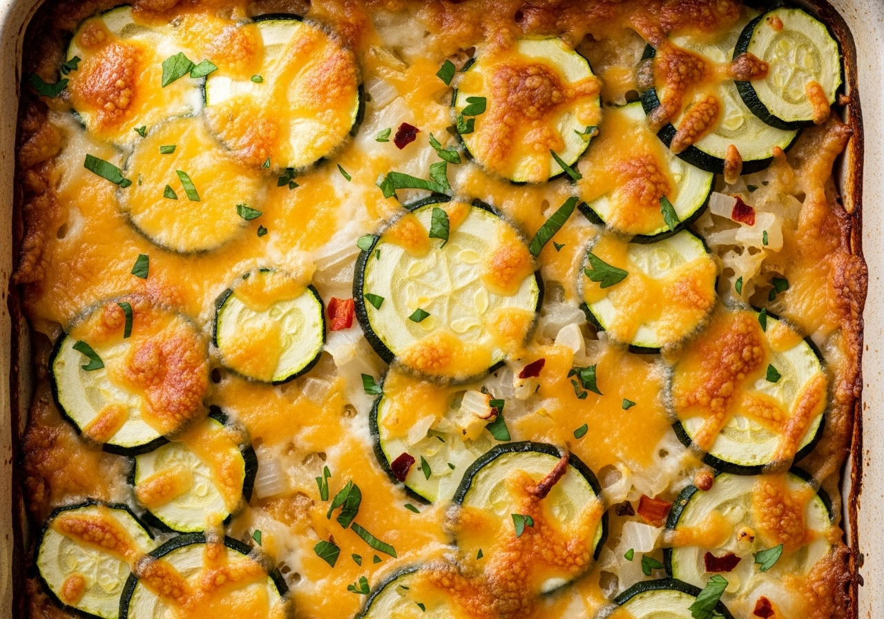 Cheesy Baked Zucchini Casserole
