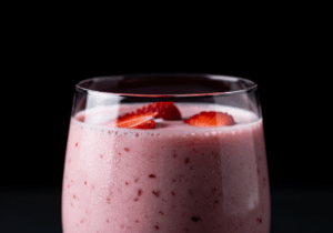 Strawberry Coconut Milk Smoothie