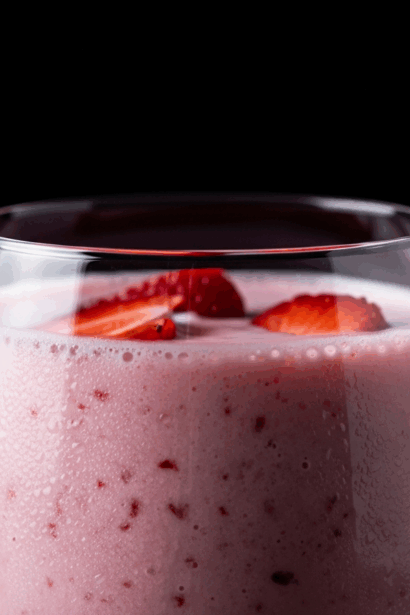Strawberry Coconut Milk Smoothie