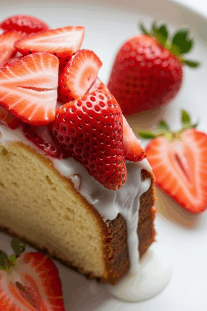 Strawberry Pound Cake