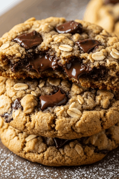 Oatmeal Peanut Butter Chocolate Cookies