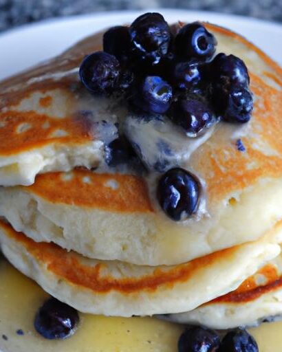 Fluffy Blueberry Buttermilk Pancakes: A Breakfast Delight
