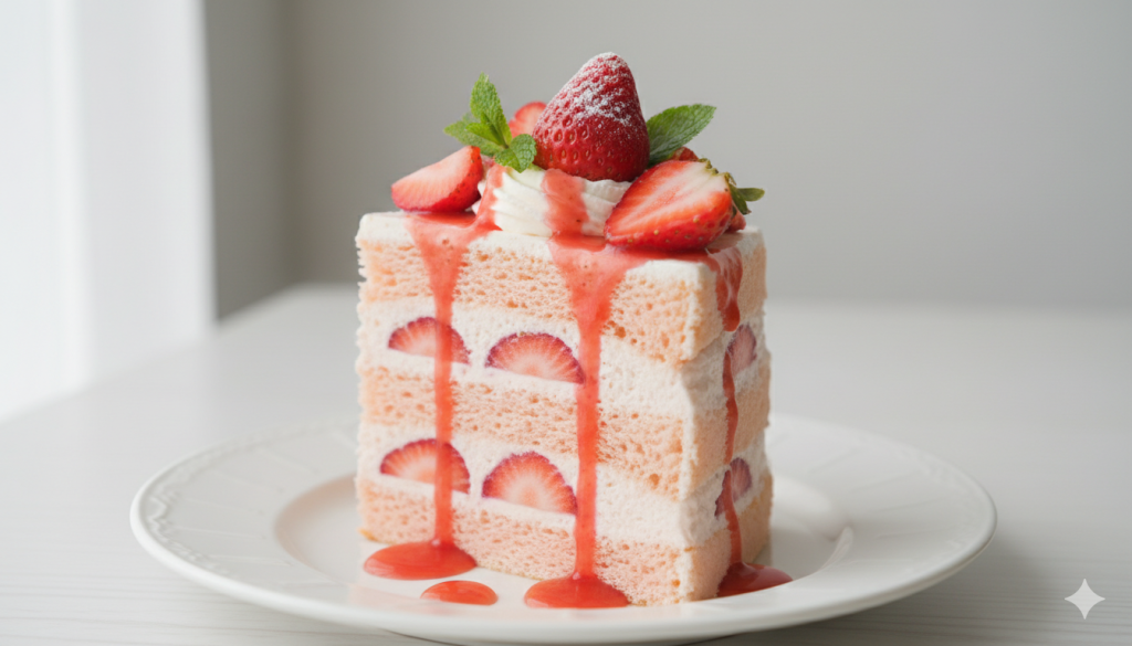 Strawberry Chiffon Cake