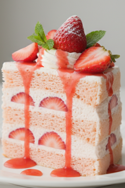 Strawberry Chiffon Cake