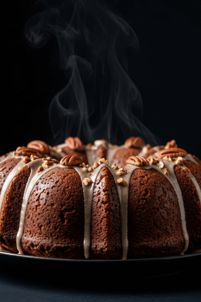 Pumpkin Spice Pecan Bundt Cake